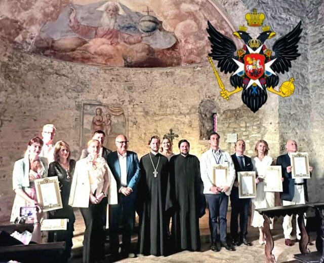 Cerimonia di consegna delle benemerenze della Metropolia Ortodossa Russa dell'Europa Occidentale presso Villa Sormani Marzorati Uva di Missaglia.