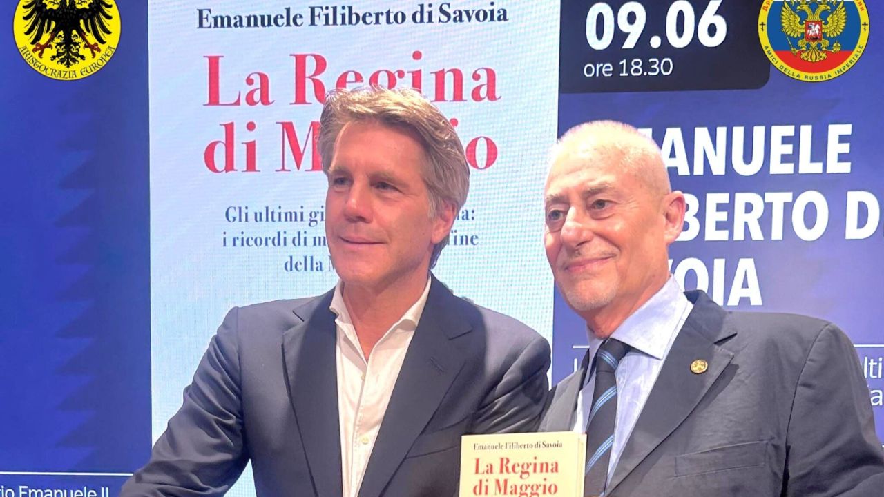 Emanuele Filiberto di Savoia alla presentazione del suo libro La Regina di Maggio